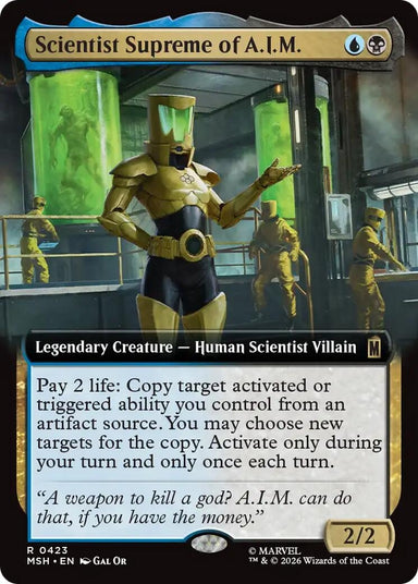 Image for Scientist Supreme of A.I.M. (Extended Art) (423) (Marvel Super Heroes) - Magic: The Gathering