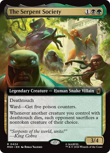 Image for The Serpent Society (Extended Art) (424) (Marvel Super Heroes) - Magic: The Gathering
