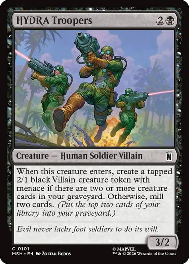 Image for HYDRA Troopers (101) (Marvel Super Heroes) - Magic: The Gathering