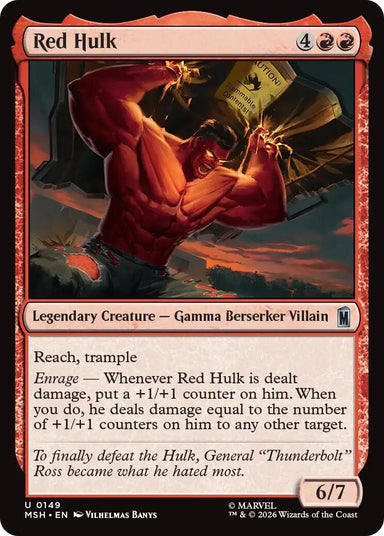 Image for Red Hulk (149) (Marvel Super Heroes) - Magic: The Gathering