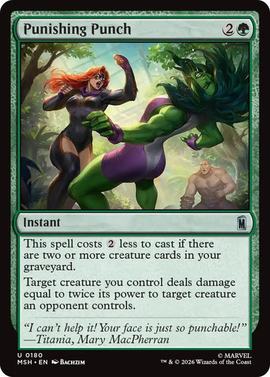 Image for Punishing Punch (180) (Marvel Super Heroes) - Magic: The Gathering