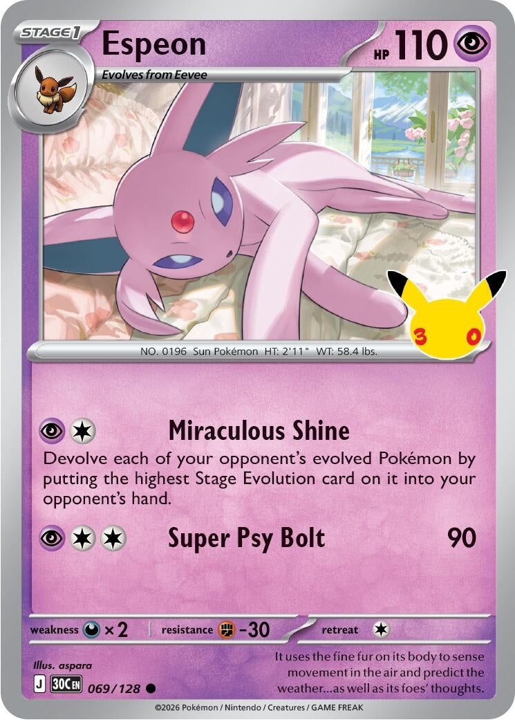 Espeon (069/128) (ME: 30th Celebration)