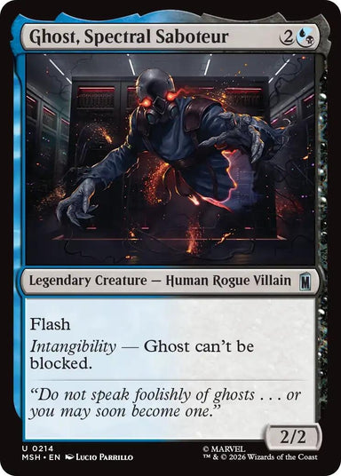 Image for Ghost, Spectral Saboteur (214) (Marvel Super Heroes) - Magic: The Gathering