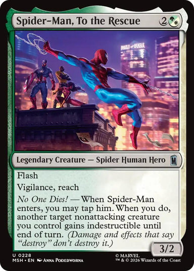 Image for Spider-Man, To the Rescue (228) (Marvel Super Heroes) - Magic: The Gathering