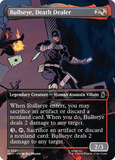 Image for Bullseye, Death Dealer (Borderless) (325) (Marvel Super Heroes) - Magic: The Gathering
