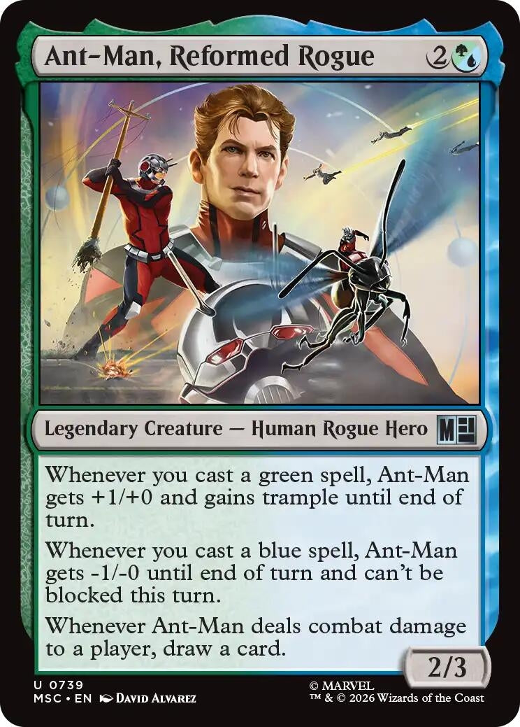 Image for Ant-Man, Reformed Rogue (739) (Commander: Marvel Super Heroes) - Magic: The Gathering