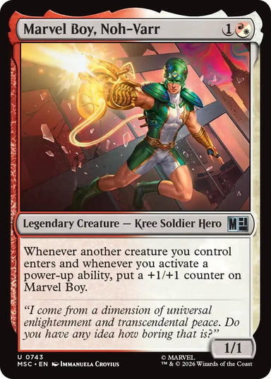 Image for Marvel Boy, Noh-Varr (743) (Commander: Marvel Super Heroes) - Magic: The Gathering