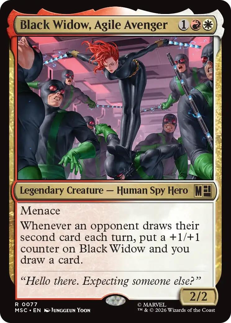 Image for Black Widow, Agile Avenger (77) (Commander: Marvel Super Heroes) - Magic: The Gathering