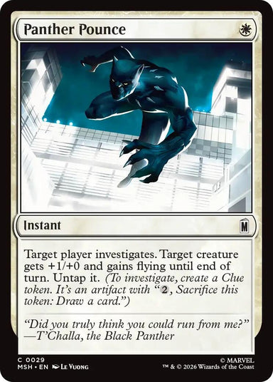Image for Panther Pounce (29) (Marvel Super Heroes) - Magic: The Gathering