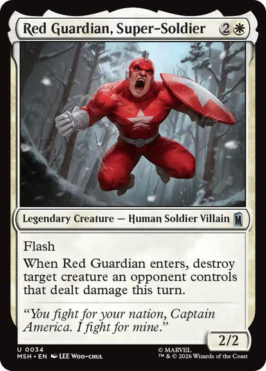 Image for Red Guardian, Super-Soldier (34) (Marvel Super Heroes) - Magic: The Gathering