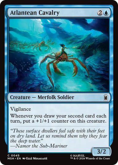 Image for Atlantean Cavalry (45) (Marvel Super Heroes) - Magic: The Gathering
