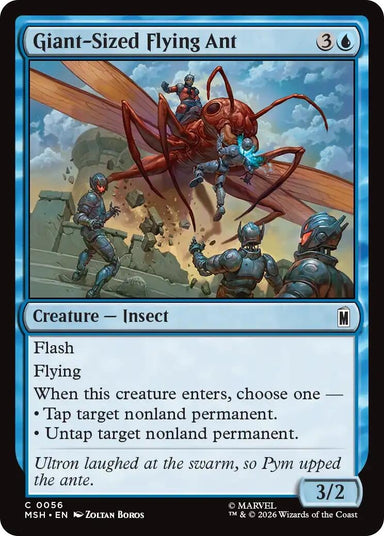 Image for Giant-Sized Flying Ant (56) (Marvel Super Heroes) - Magic: The Gathering