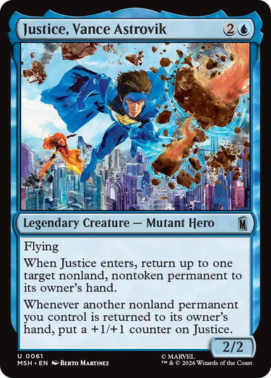 Image for Justice, Vance Astrovik (61) (Marvel Super Heroes) - Magic: The Gathering