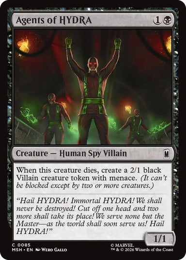 Image for Agents of HYDRA (85) (Marvel Super Heroes) - Magic: The Gathering
