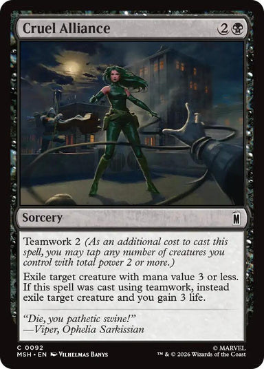 Image for Cruel Alliance (92) (Marvel Super Heroes) - Magic: The Gathering