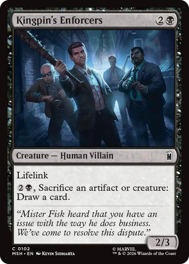 Image for Kingpin's Enforcers (102) (Marvel Super Heroes) - Magic: The Gathering