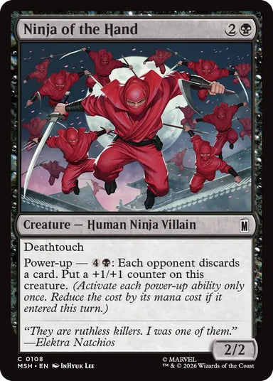Image for Ninja of the Hand (108) (Marvel Super Heroes) - Magic: The Gathering
