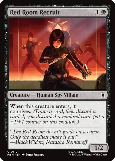 Image for Red Room Recruit (110) (Marvel Super Heroes) - Magic: The Gathering