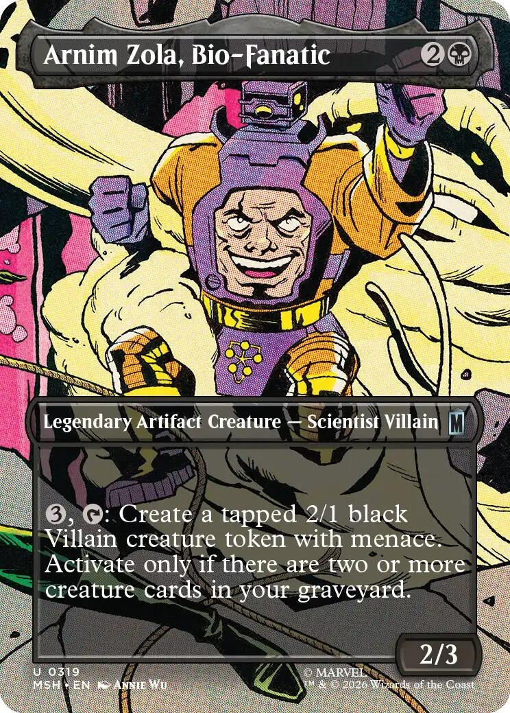 Image for Arnim Zola, Bio-Fanatic (Borderless) (319) (Marvel Super Heroes) - Magic: The Gathering