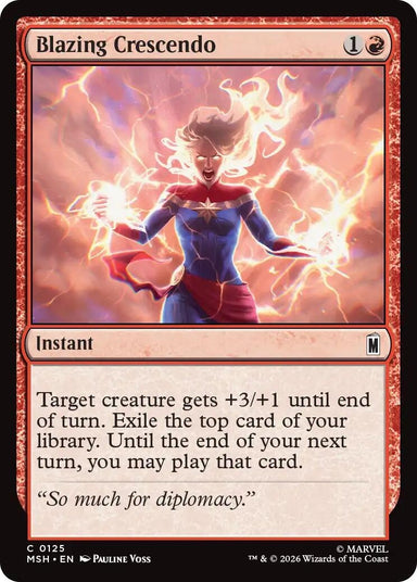 Image for Blazing Crescendo (125) (Marvel Super Heroes) - Magic: The Gathering