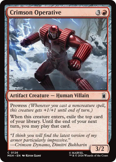 Image for Crimson Operative (126) (Marvel Super Heroes) - Magic: The Gathering