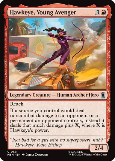 Image for Hawkeye, Young Avenger (131) (Marvel Super Heroes) - Magic: The Gathering