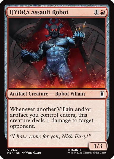 Image for HYDRA Assault Robot (137) (Marvel Super Heroes) - Magic: The Gathering