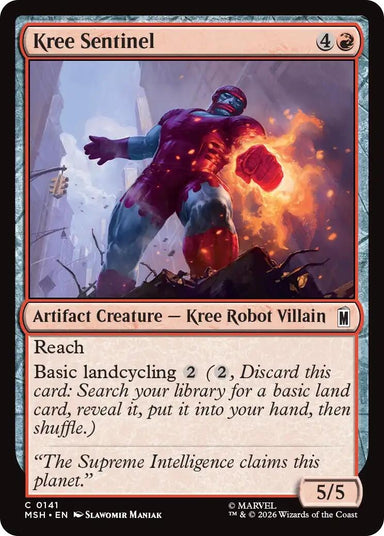 Image for Kree Sentinel (141) (Marvel Super Heroes) - Magic: The Gathering