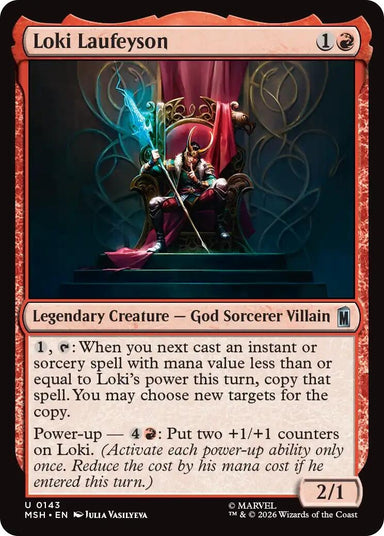 Image for Loki Laufeyson (143) (Marvel Super Heroes) - Magic: The Gathering