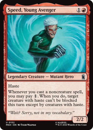 Image for Speed, Young Avenger (152) (Marvel Super Heroes) - Magic: The Gathering