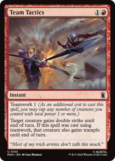 Image for Team Tactics (155) (Marvel Super Heroes) - Magic: The Gathering