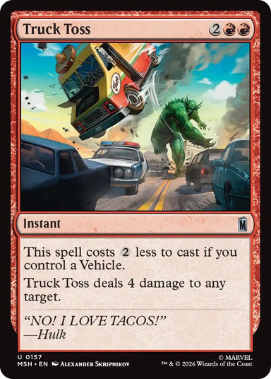 Image for Truck Toss (157) (Marvel Super Heroes) - Magic: The Gathering