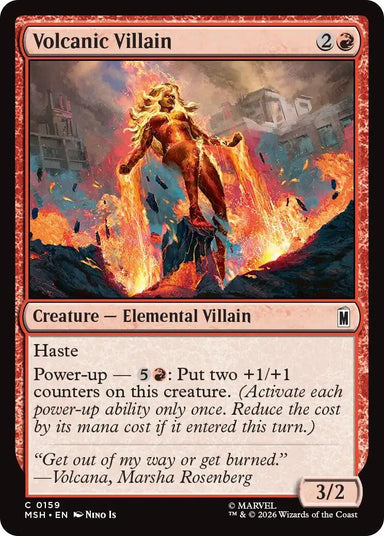 Image for Volcanic Villain (159) (Marvel Super Heroes) - Magic: The Gathering