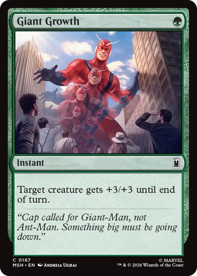 Image for Giant Growth (167) (Marvel Super Heroes) - Magic: The Gathering
