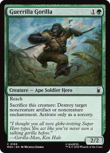 Image for Guerrilla Gorilla (169) (Marvel Super Heroes) - Magic: The Gathering