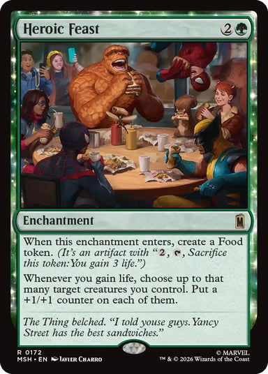 Image for Heroic Feast (172) (Marvel Super Heroes) - Magic: The Gathering