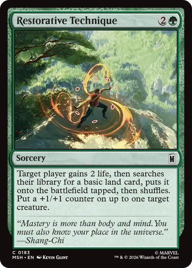 Image for Restorative Technique (183) (Marvel Super Heroes) - Magic: The Gathering