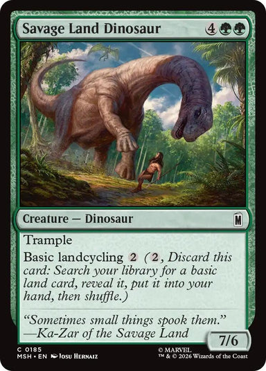 Image for Savage Land Dinosaur (185) (Marvel Super Heroes) - Magic: The Gathering