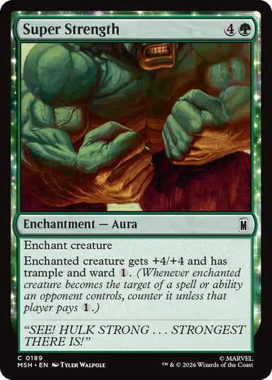 Image for Super Strength (189) (Marvel Super Heroes) - Magic: The Gathering