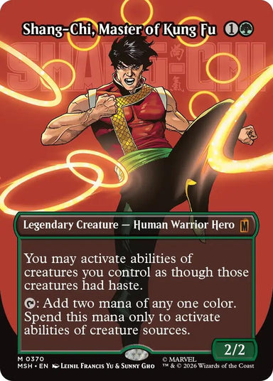 Image for Shang-Chi, Master of Kung Fu (Borderless) (0370) (370) (Marvel Super Heroes) - Magic: The Gathering