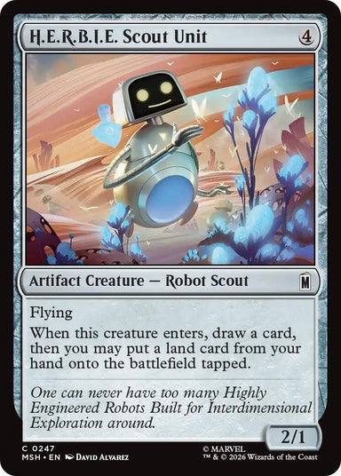 Image for H.E.R.B.I.E. Scout Unit (247) (Marvel Super Heroes) - Magic: The Gathering
