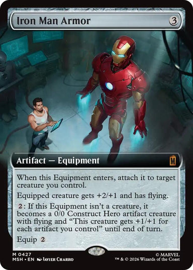 Image for Iron Man Armor (Extended Art) (427) (Marvel Super Heroes) - Magic: The Gathering
