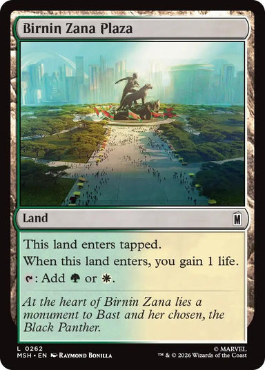Image for Birnin Zana Plaza (262) (Marvel Super Heroes) - Magic: The Gathering