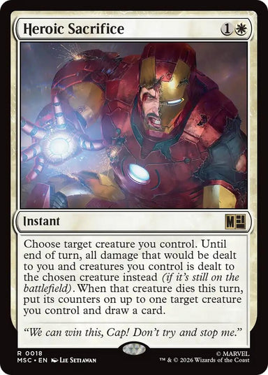 Image for Heroic Sacrifice (18) (Commander: Marvel Super Heroes) - Magic: The Gathering