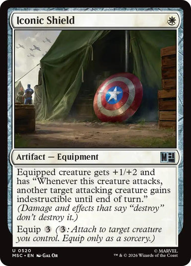 Image for Iconic Shield (520) (Commander: Marvel Super Heroes) - Magic: The Gathering