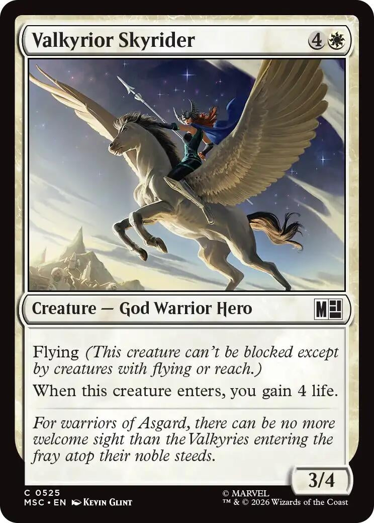 Image for Valkyrior Skyrider (525) (Commander: Marvel Super Heroes) - Magic: The Gathering