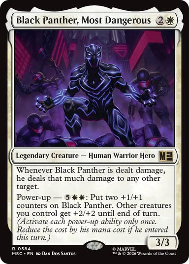 Image for Black Panther, Most Dangerous (584) (Commander: Marvel Super Heroes) - Magic: The Gathering