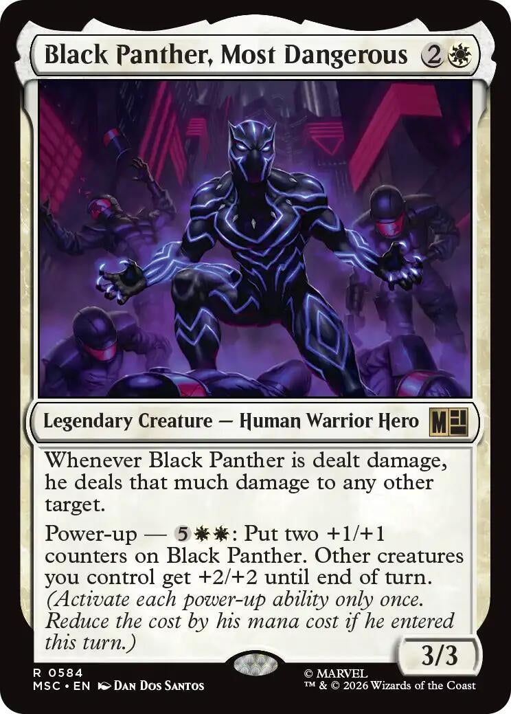 Image for Black Panther, Most Dangerous (584) (Commander: Marvel Super Heroes) - Magic: The Gathering