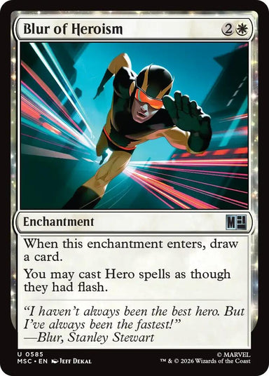 Image for Blur of Heroism (585) (Commander: Marvel Super Heroes) - Magic: The Gathering