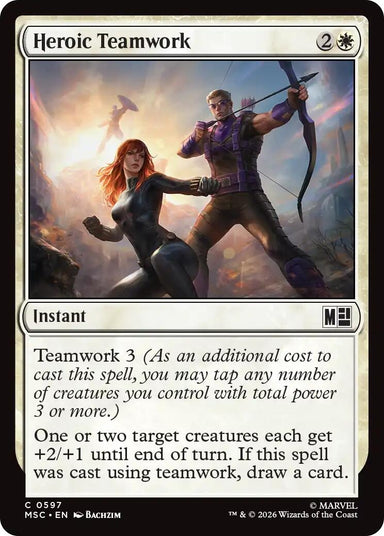 Image for Heroic Teamwork (597) (Commander: Marvel Super Heroes) - Magic: The Gathering